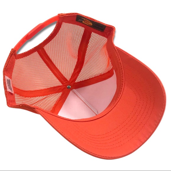 Bass Pro Shop Printed Orange Trucker Hat! - Picture 4 of 6